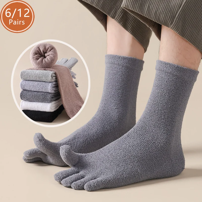 Socks Ankle Men - 6/12 par grubej, ciepłej, oddzielnej skarpetki