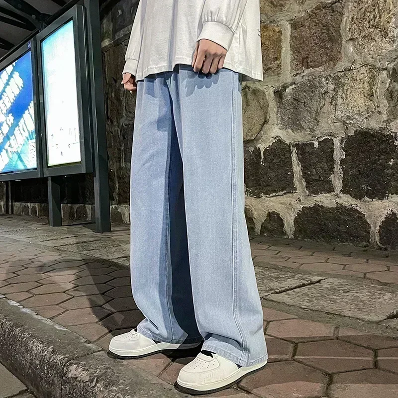 Koreański styl streetwear, now – Men'S Fashion Grey Jeans recenzja i cena
