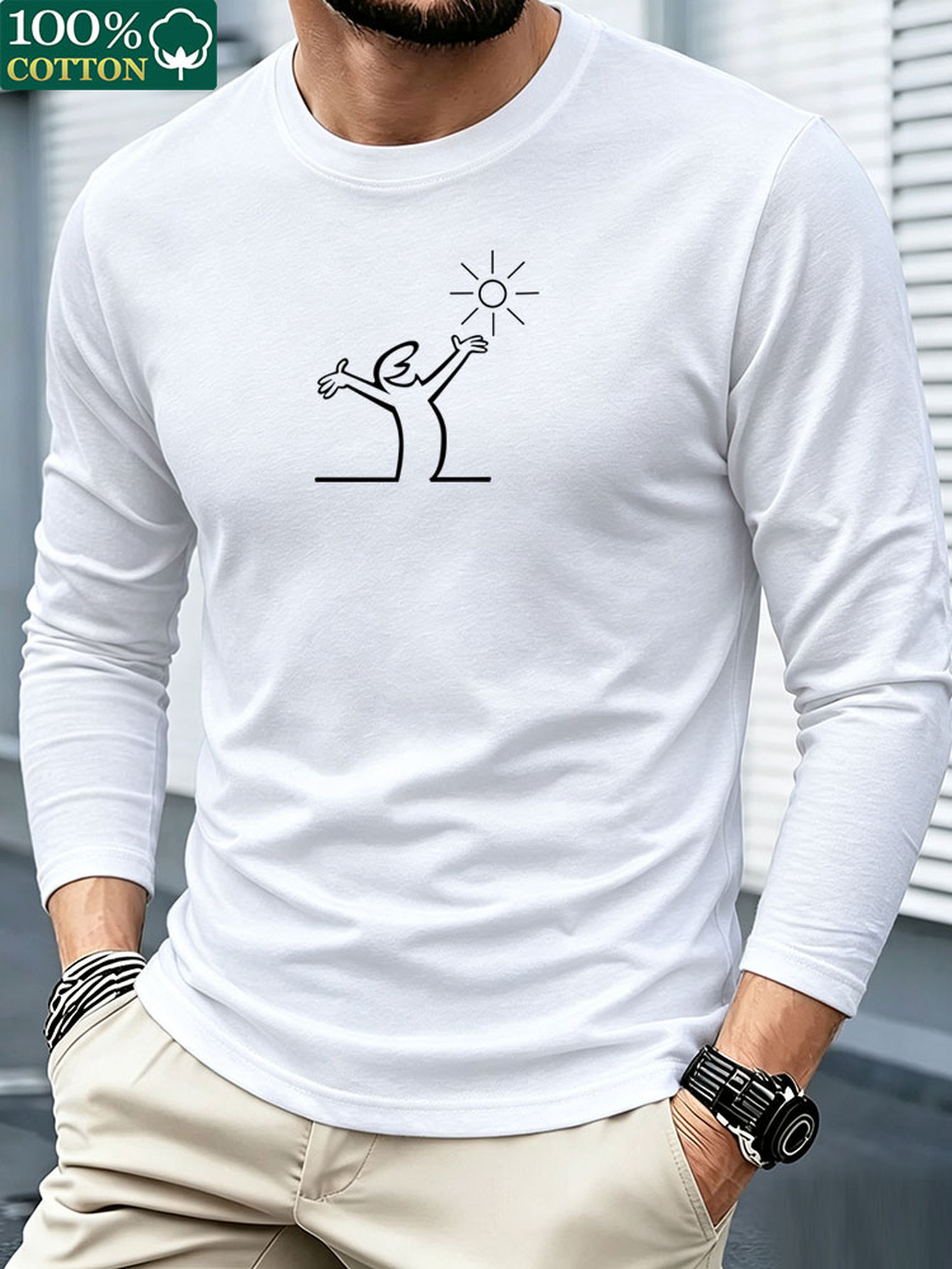 Męska koszulka z długim rękawe – Mens Fashion Summer recenzja i cena